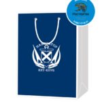 Пакет подарочный, бумажный, 30*40, 200 гр., с люверсами, ручка шнур, с логотипом Навигатор, Москва  