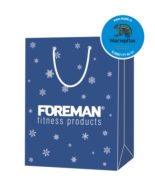 Пакет подарочный, 30*40, 200 гр., с люверсами, ручка шнур, с логотипом FOREMAN, Санкт-Петербург