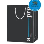 Пакет подарочный, бумажный, 30*40, 200 гр., с люверсами, ручка шнур, с логотипом a-pro, Москва  